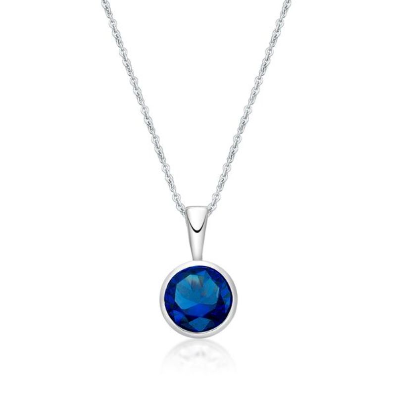 Picture of SEPTEMBER, 5mm BEZEL PENDANT with CHAIN
